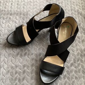 Naturalized strappy heels